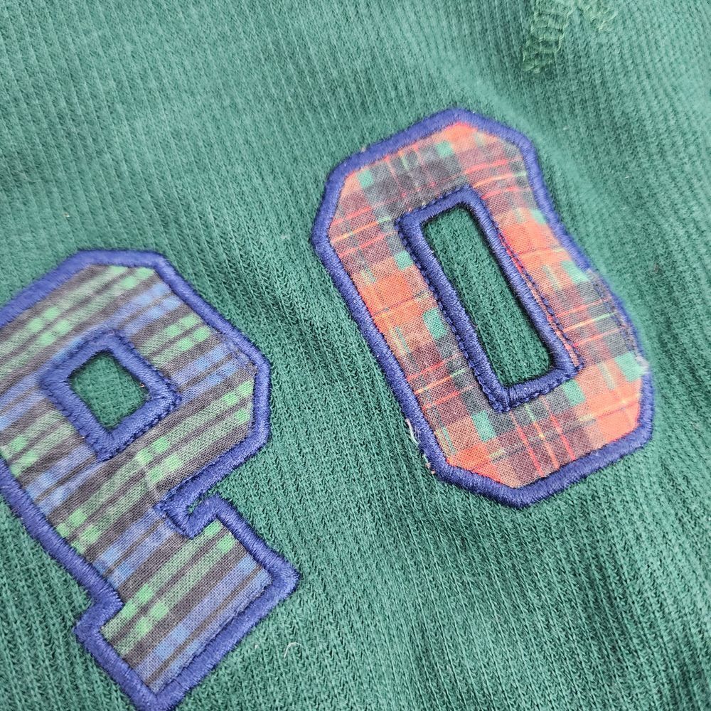Polo‎ Ralph Lauren Hoodie Pullover Boys 6 Green Plaid Thick Waffle Knit - Picture 8 of 9